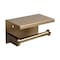 Alfi Brand Brushed Gold PVD Stainless Steel Toilet Paper Holder with Shelf ABTPP66-BG - alternate 11